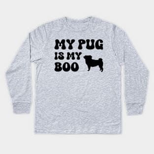 Pug Halloween Kids Long Sleeve T-Shirt